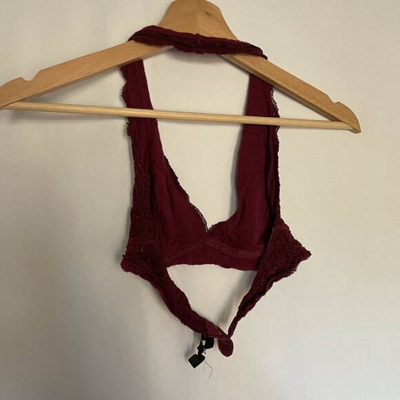 Urban Outfitters Out from Under lacy pink halter top women's size s bra bralette - Picture 4 of 4